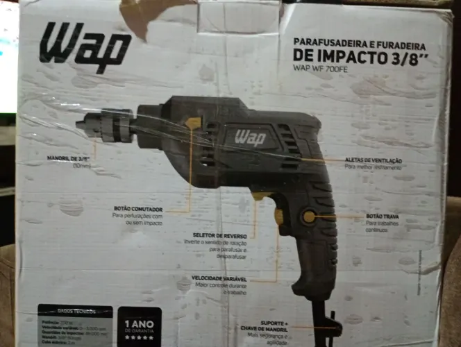 Parafusadeira Wap desapegando 