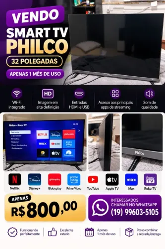 OPORTUNIDADE! Smart TV Philco 32?