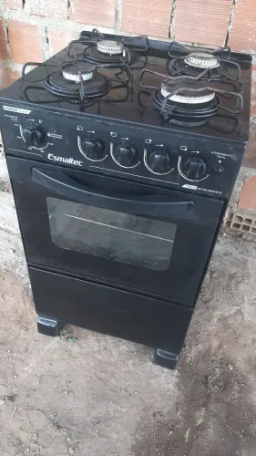 Fogão Smaltec mesa de vidro funcionando tudo perfeitamente