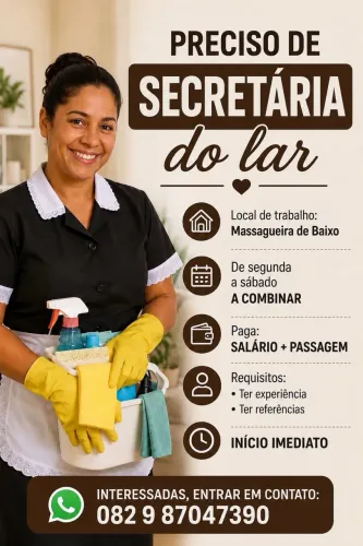 SECRETÁRIA DO LAR DOMÉSTICA