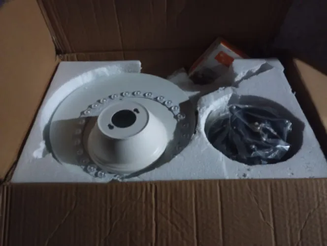 Ventilador de teto c led e controle remoto