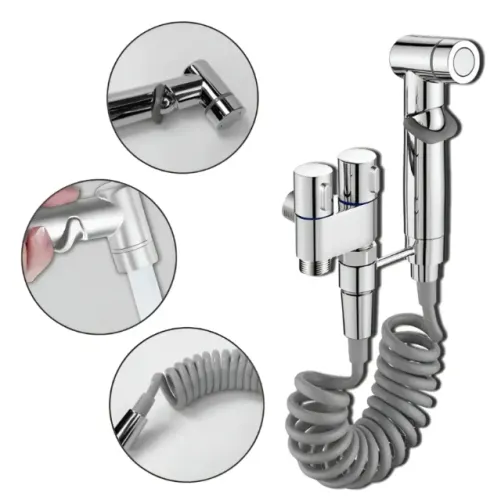 Ducha Higiênica para Banheiro com Duas Saídas de 1/2 mm - NOVA