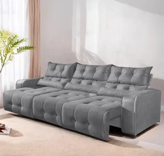 Sofá Retrátil e Reclinável Verona Comfort 2,50 m