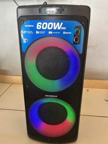 Caixa de Som Mondial Party Box PBX-600 Bluetooth 600W RMS