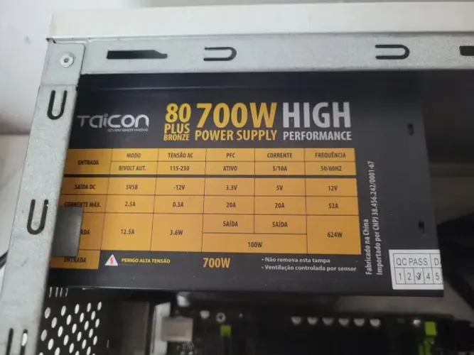 Fonte atx taicon 700W 80plus bronze