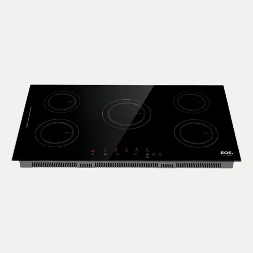 Cooktop de Indução Cinco Bocas EOS 90cm Preto 9500W ECI05EP