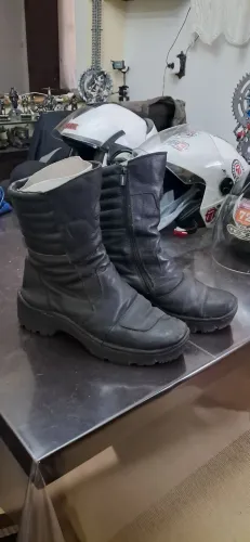 Bota cano curto motociclista n° 39