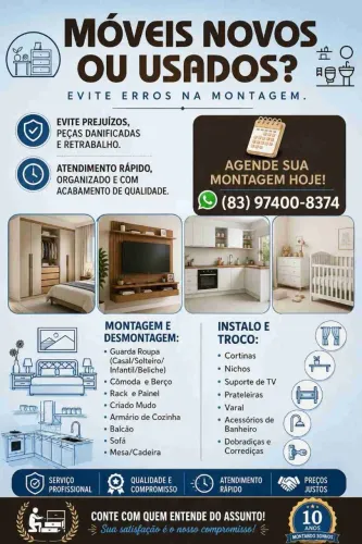 MONTADOR. Disponível- Aceito cartão