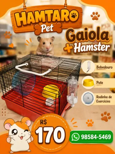 Gaiola + Hamster