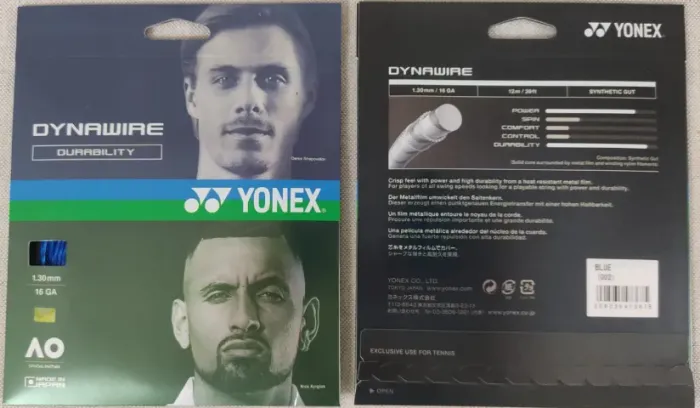 Corda Importada Yonex para Raquete de Tênis