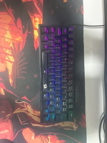 Teclado mecânico 60% redragon fizz RGB Switch Red