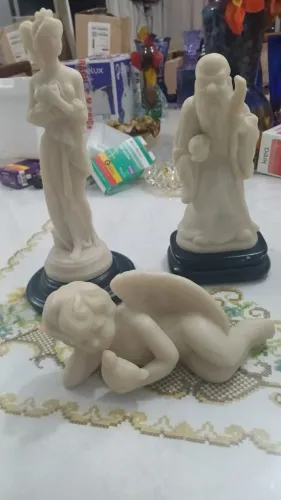 3 estatuas de marmore