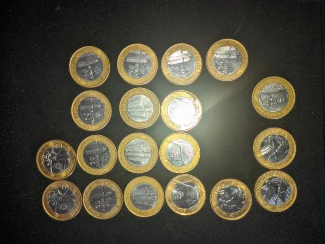 Moedas antigas.