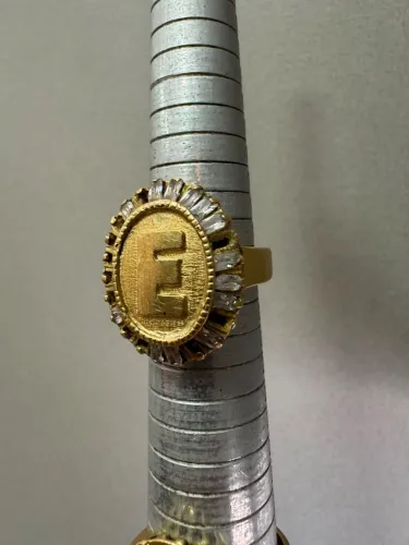 Anéis de ouro 14.26g 18k procedência garantia eterna