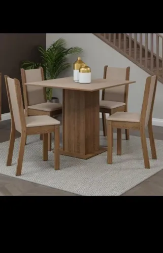 Vendo mesa 4 cadeiras.