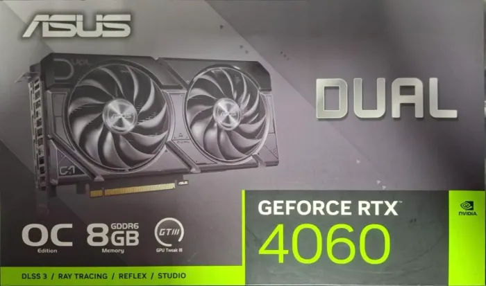 Placa de Vídeo ASUS Dual GeForce RTX 4060 OC Edition 8GB GDDR6 EVO - Caixa Completa