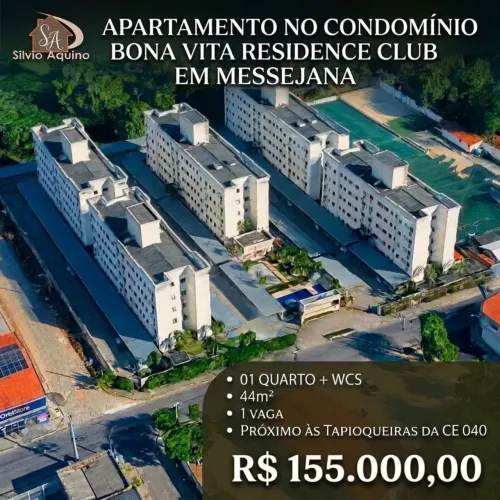 APARTAMENTO EM MESSEJANA PROXIMO AS TAPIOQUEIRAS!!