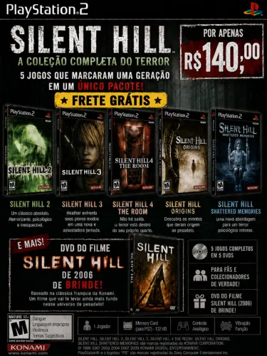 Silent Hill Coleção completa Playstation 2 + Brinde