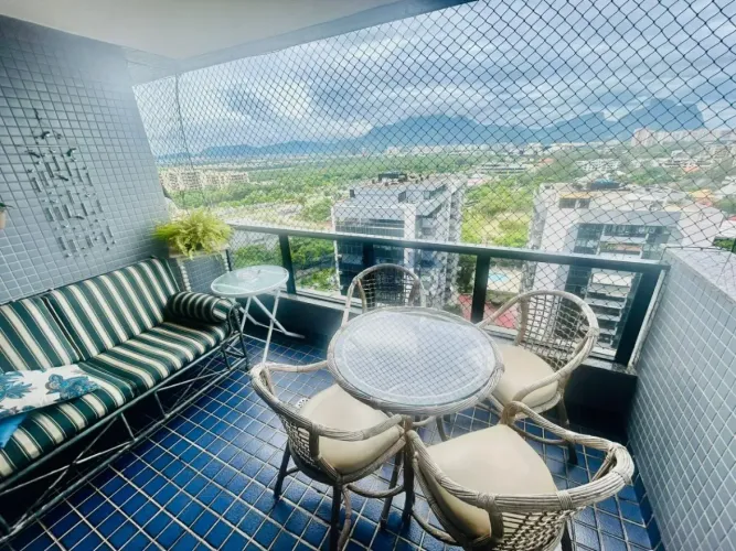Barra da Tijuca - Mandala  Cobertura com Vista Pedra da Gávea | 3 Quartos (2 Suítes) | 130