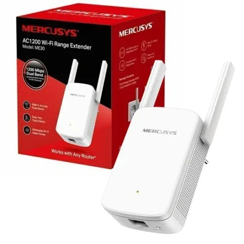 Repetidor de Sinal Wi-fi Mercusys ME30 Wi-Fi AC1200 - Loja Coimbra COmputadores Entregamos
