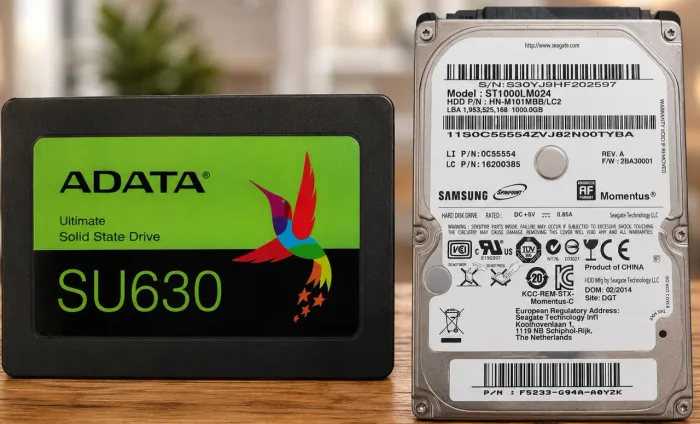 1 SSD 240GB SU 630 e 1 HDD 1 TB Samsung<br><br>1SSD SU630 de 240GB<br>1 HDD Samsung ST1000MLM024<br>