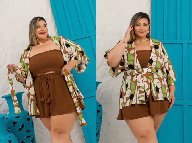 Conjunto plus size