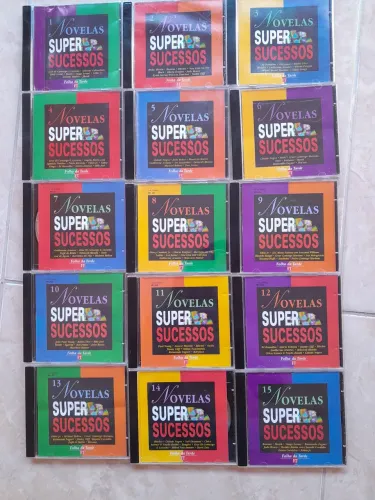 Coleção 15 CDs Novelas Super Sucessos - cds impecáveis