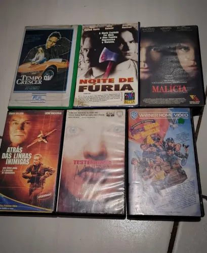 Lote 6 VHS diversos 