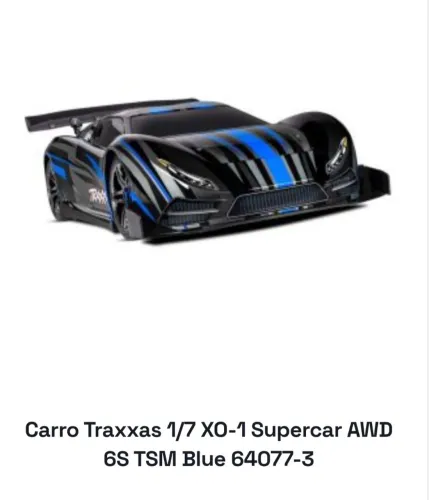 Traxxas 1/7 XO-1 Supercar AWD 6S TSM Blue 64077-3