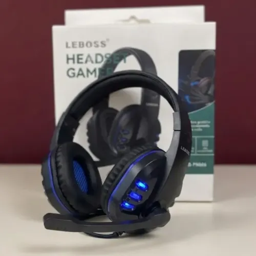 HEADSET GAMER COM FIO LEBOSS LB-FN606