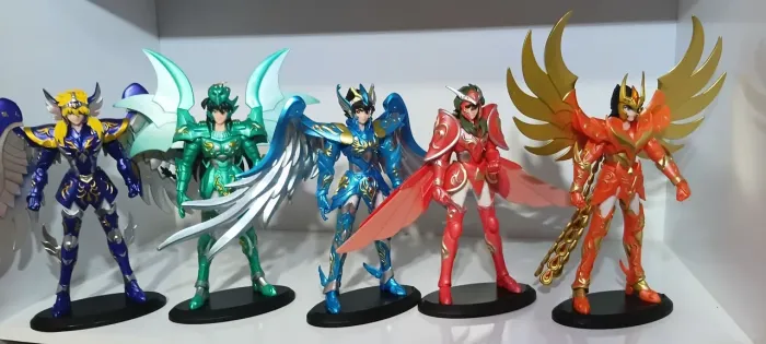 Coleção 5 Cavaleiros Armaduras divinas