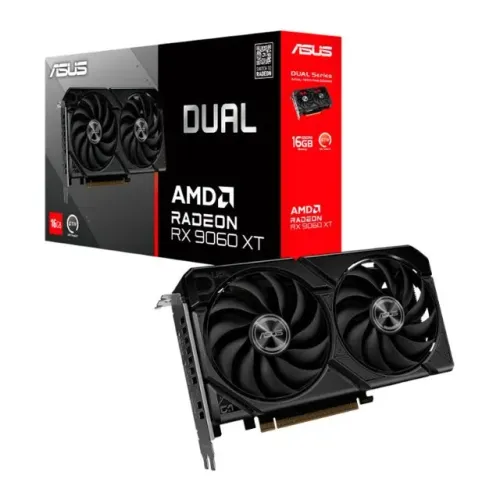 Placa de Vídeo Asus Radeon RX 9060 XT Dual, 16GB, GDDR6, 128-bit