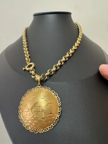 Corrente Elo Português de ouro 14.78g 18k procedência garantia eterna