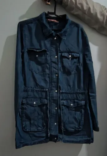 Sobretudo Jeans Feminino