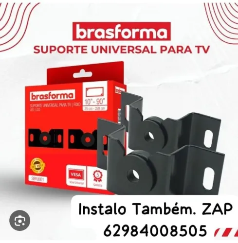 Instalação de Suporte de Televisão/ Fixo universal