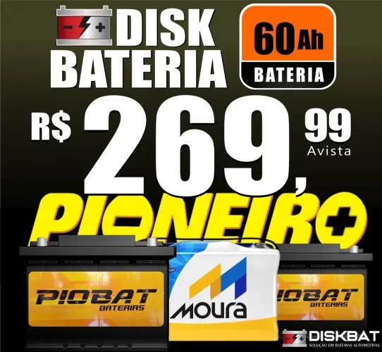 Bateria 60ah selada nova