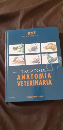 Livro Tratado de Anatomia Veterinária - Dyce - 4ª Edição | Excelente estado