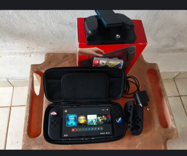 Nintendo switch 2+jogo Mario de brinde