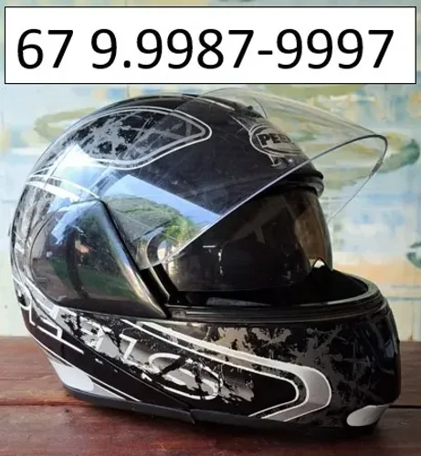 Capacete piloto moto