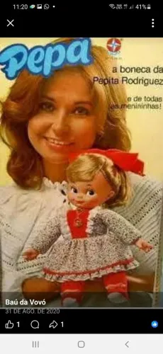 Boneca antiga anos 70 Pepa Pepita Rodrigues 