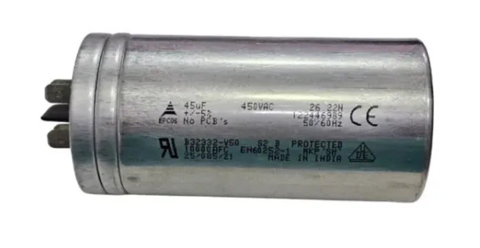 Capacitor de Partida 45uF x 450Vac 50/60Hz Alumínio Epcos