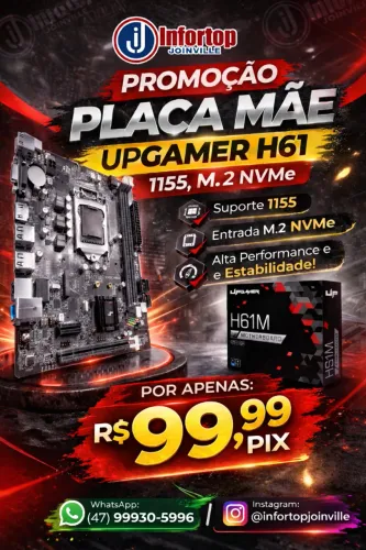 Placa Mãe i3/i5/i7 Lga 1155 Chipset Intel H61 Suporte 16GB 2ª3ªG Lacrada