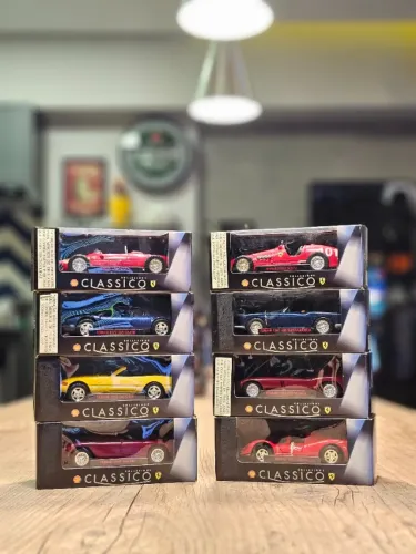 Coleção Completa 8 Miniaturas Classico Ferrari Posto Shell