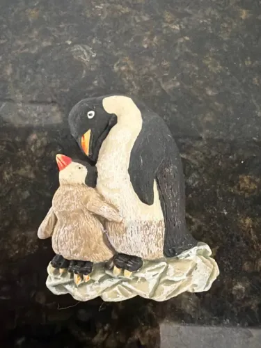 ímã de geladeira pinguim resina