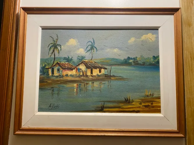Quadro Vilarejo de Pescador