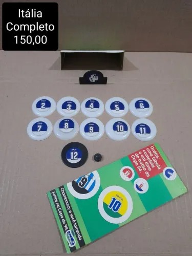 Futebol de botão Nestlé Chambourcy Copa de 1994 completo