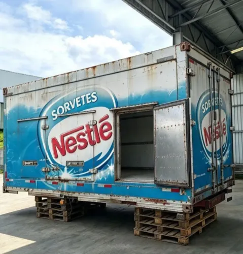 Baú Sorveteiro Frigorífico Ideal p/ Câmara Fria Fixac/ Sistemas Placas Eutéticas