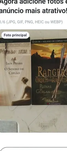 Livros Lote (O Sonho de Cipião e Rangers ordem dos arqueiros)