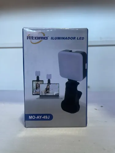 Iluminador LED de Clipe Átomo: Luz Profissional pra Selfie