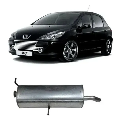 Escapamento Silencioso Peugeot 307 1.6 2009 2010 2011